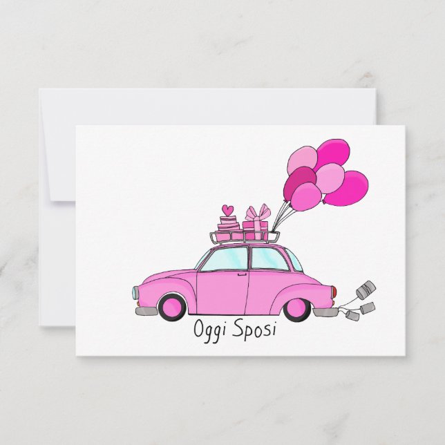 Oggi Sposi - Italian wedding invitation (Front)