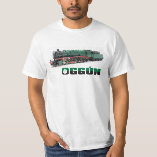 Oggun shirt, orisha Oggun name with train T-Shirt