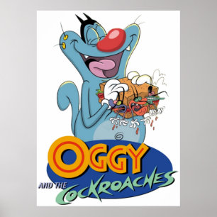 Oggy and the cockroaches poster