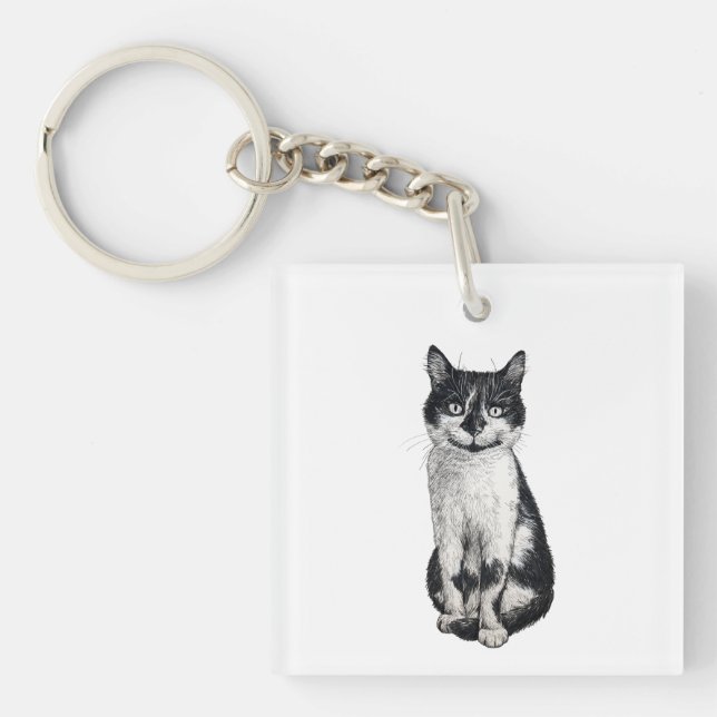 Ogie the cat key ring (Front)