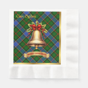 Ogilvie Personalised Tartan Christmas Napkin