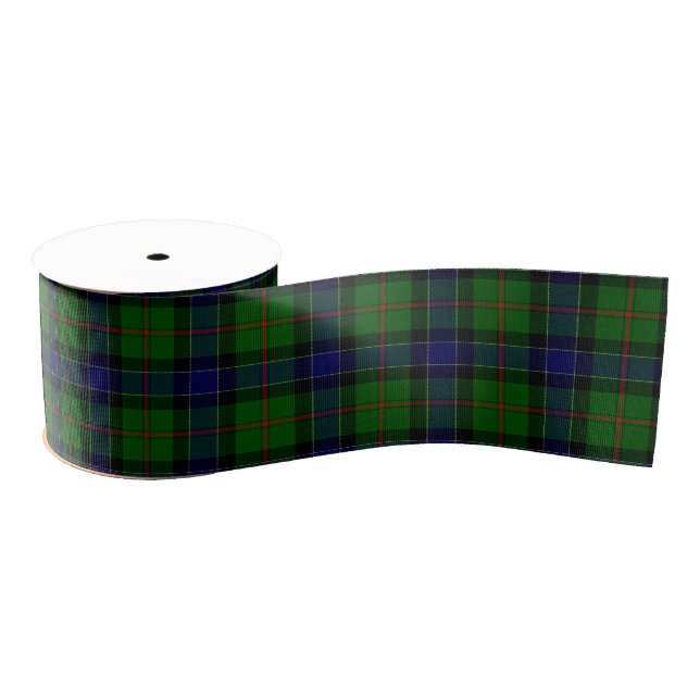 Ogilvie tartan blue green plaid grosgrain ribbon (Spool)