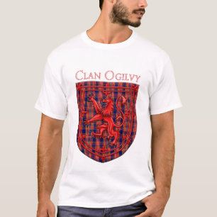 Ogilvy Tartan Scottish Plaid Lion Rampant T-Shirt