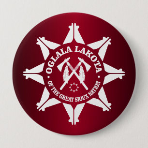 Oglala Lakota 10 Cm Round Badge