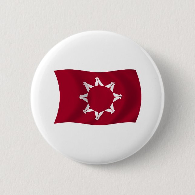 Oglala Lakota Flag Button (Front)