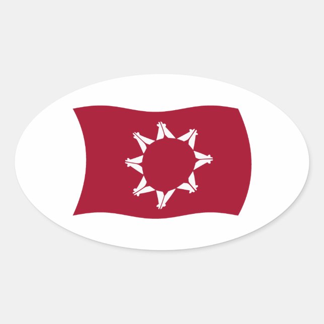 Oglala Lakota Flag Sticker (Front)