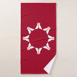 Oglala Lakota Sioux Flag Bath Towel
