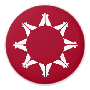 Oglala Lakota Sioux Flag Ceramic Knob