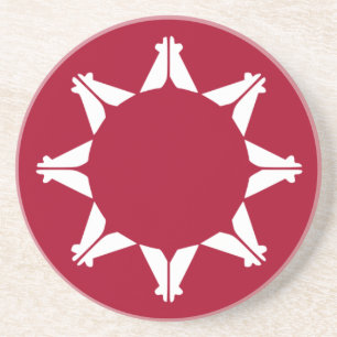 Oglala Lakota Sioux Flag Coaster