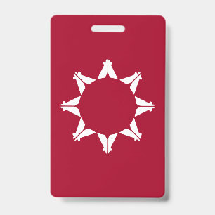 Oglala Lakota Sioux Flag ID Badge