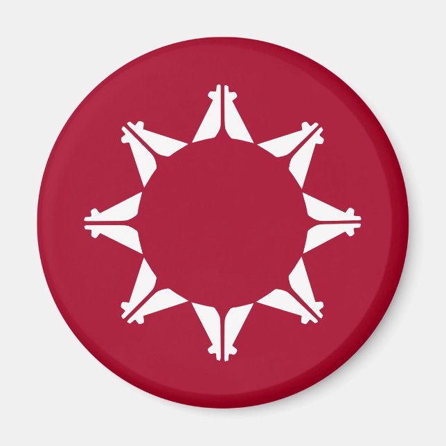 Oglala Lakota Sioux Flag  Magnet (Front)