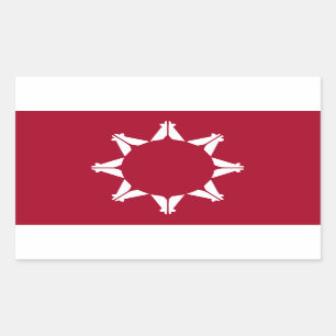 Oglala Lakota Sioux Flag Rectangular Sticker