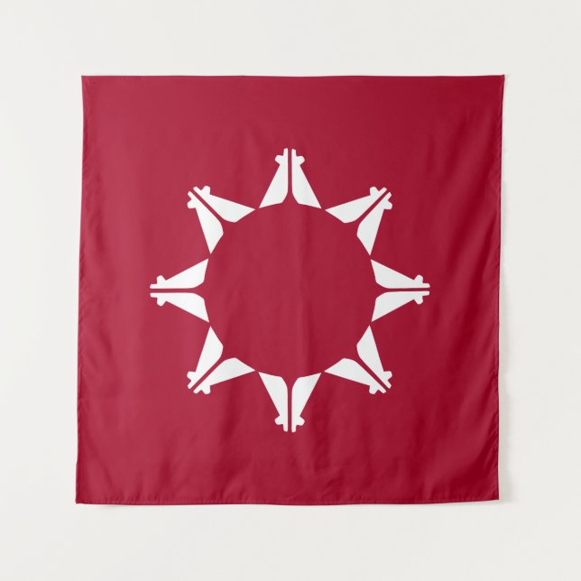 Oglala Lakota Sioux Flag  Tapestry (Front)