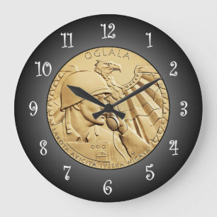 Oglala Sioux  Code Talkers Bronze Medal ~  Large Clock