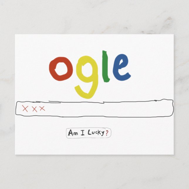 ogle_am i lucky postcard (Front)