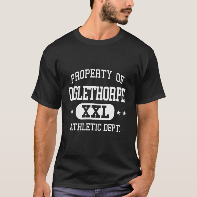 Oglethorpe Retro Athletic Property Dept T-Shirt (Front)