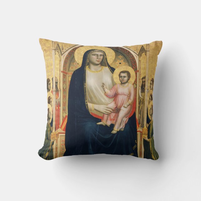 Ognissanti Madonna, Giotto, 1306-1310 Cushion (Front)