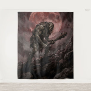 Ogre Beneath the Blood Moon Tapestry