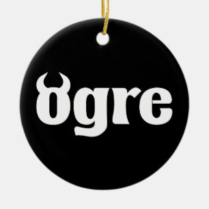 Ogre Ceramic Ornament