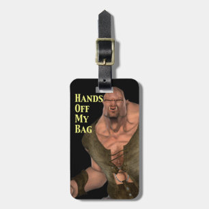 Ogre Says Hands Off My Bag Easy ID Personalised Luggage Tag