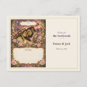 Ogre Wedding Guest Book Wishes Postcard