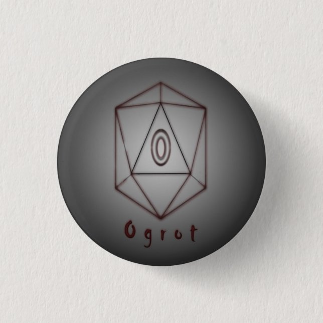 Ogrot Logo Button-Pin 3 Cm Round Badge (Front)