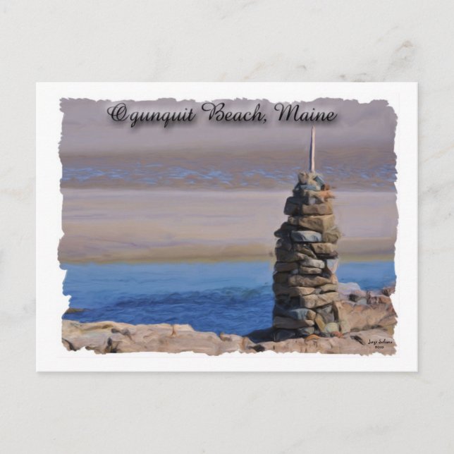 Ogunquit Beach Tower Postcard (Front)