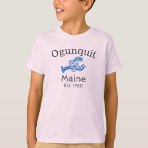 Ogunquit Maine Blue Lobster Shirt, boy's 2 T-Shirt
