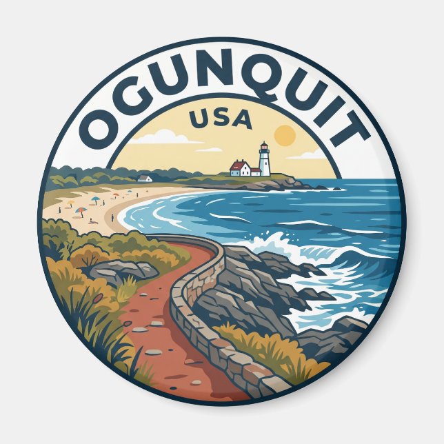 Ogunquit USA Magnet (Front)