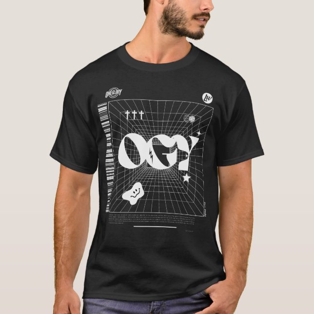 OGY Grid White Letters T-Shirt (Front)