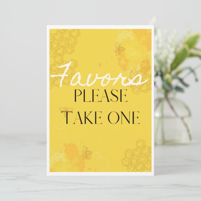 Oh Babee Favour Table Card (Standing Front)