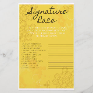Oh Babee Signature Race Game Flyer