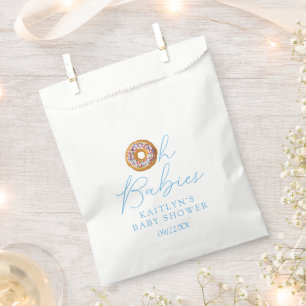 Oh Babies Doughnut Sprinkle Twin Boys Baby Shower Favour Bag