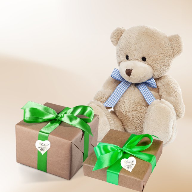 Oh Babies! Neutral Twin Storks Heart Stickers (Creator Uploaded)