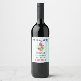 Oh Baby Baby Ice Cream Social Wine Label