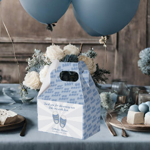 Oh Baby   Baby Shoes Dusty Blue Boy Baby Shower  Favour Box