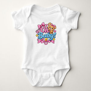 Oh Baby! Baby Shower Celebration Design Bodysuit