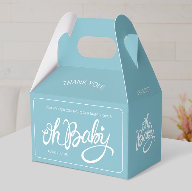 Oh baby - Baby Shower Gable Box - Boy (Creator Uploaded)