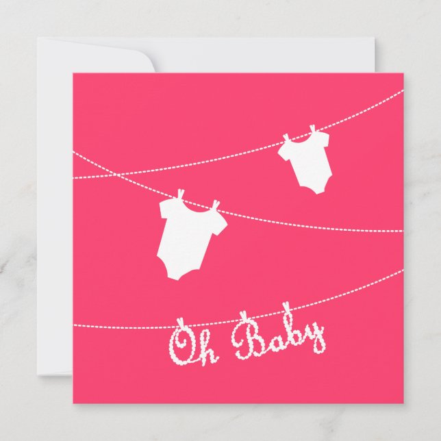 Oh Baby! Baby Shower Invitation (Front)
