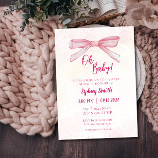 Oh Baby Baby Shower Invitation