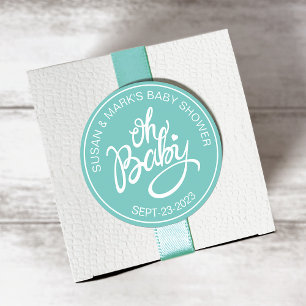 Oh Baby Baby Shower Sticker