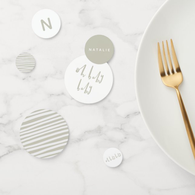 Oh baby baby twin baby shower confetti (Group)