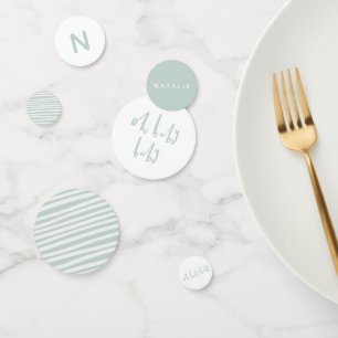 Oh baby baby twin baby shower confetti