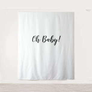 Oh Baby Backdrop Oh Baby Banner Tapestry
