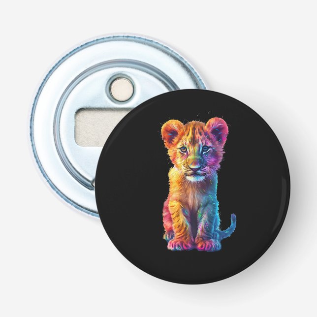 Oh Baby Big Cat Cub  Bottle Opener (Front)