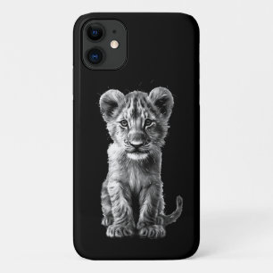 Oh Baby Big Cat Cub Grey iPhone 11 Case