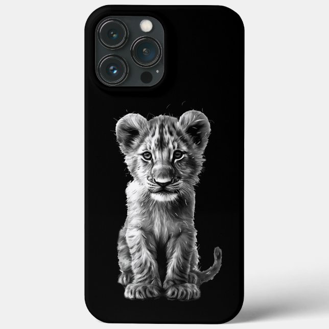 Oh Baby Big Cat Cub Grey Case-Mate iPhone Case (Back)