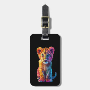 Oh Baby Big Cat Cub  Luggage Tag