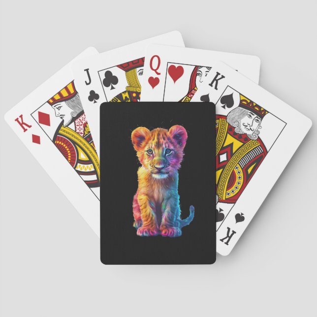 Oh Baby Big Cat Cub  Playing Cards (Back)