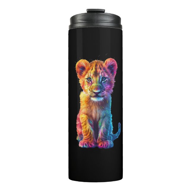 Oh Baby Big Cat Cub  Thermal Tumbler (Front)